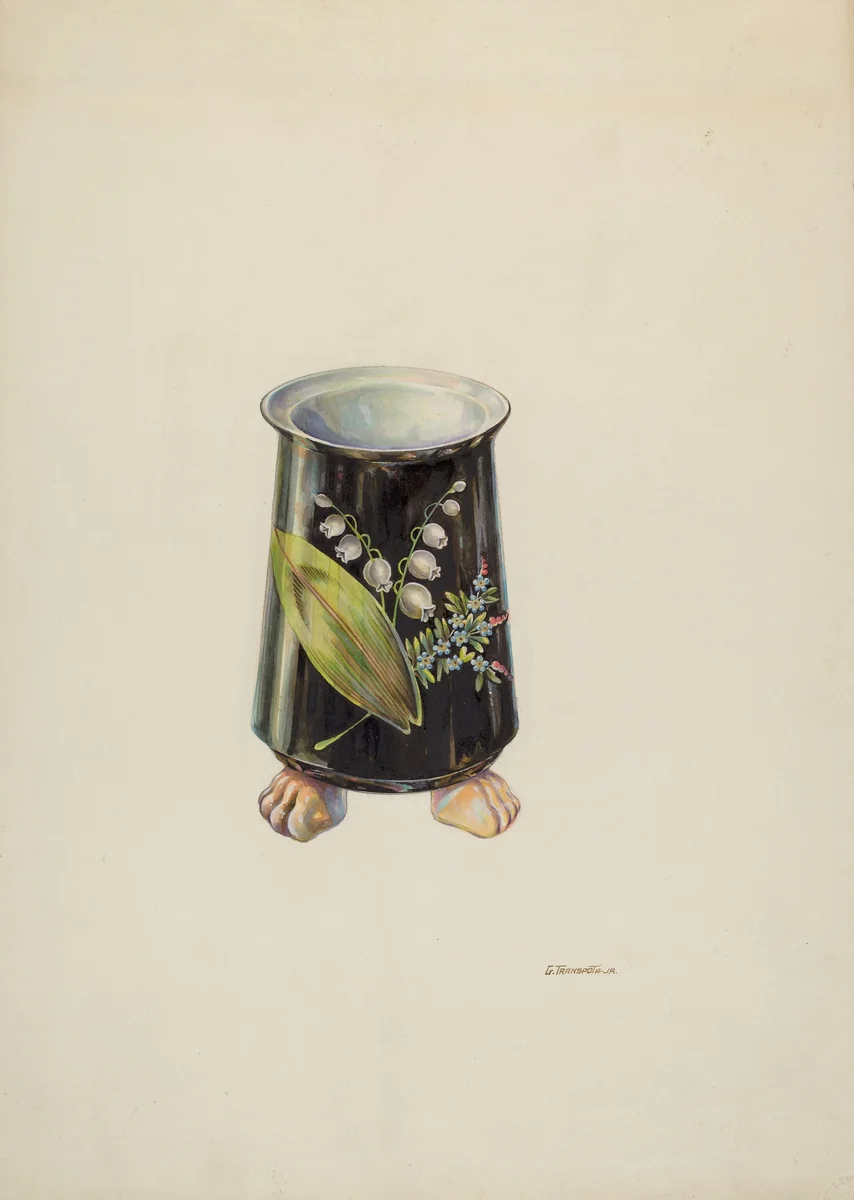 Vase by Gerald Transpota, index of american design, 1937