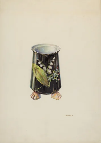 Vase by Gerald Transpota, index of american design, 1937
