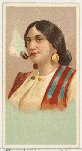 Gypsy Girl, printer's sample from World's Smokers series (N33) for Allen & Ginter Cigarettes by Allen & Ginter, print, 1888