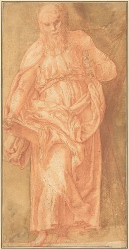 Saint Andrew by Girolamo Muziano, drawing, 1528-1592