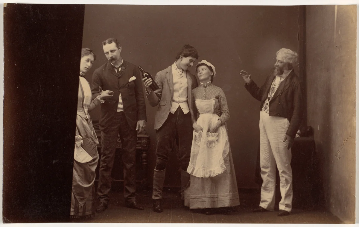Fancy Group, Indore II by Raja Deen Dayal, photograph, 1886