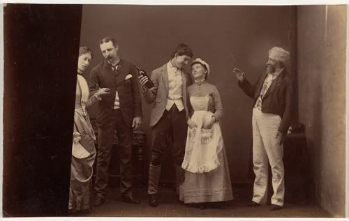 Fancy Group, Indore II by Raja Deen Dayal, photograph, 1886