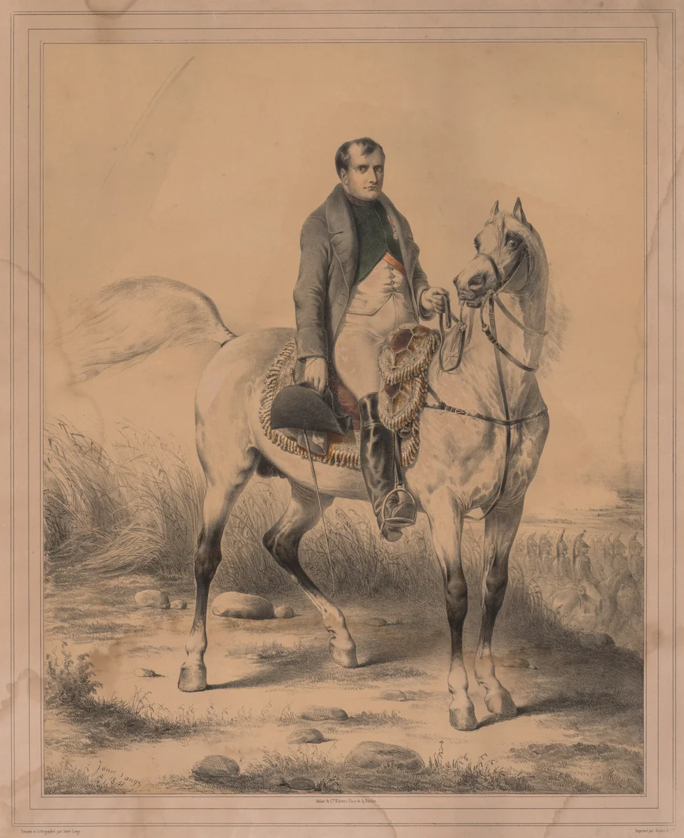 Napoleon by Ange-Louis Lange, print, 1841