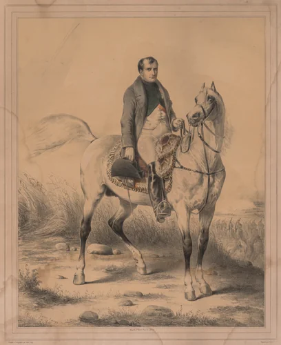 Napoleon by Ange-Louis Lange, print, 1841