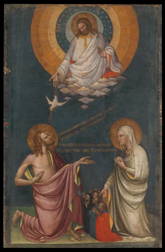 The Intercession of Christ and the Virgin by Lorenzo Monaco, painting, 1402