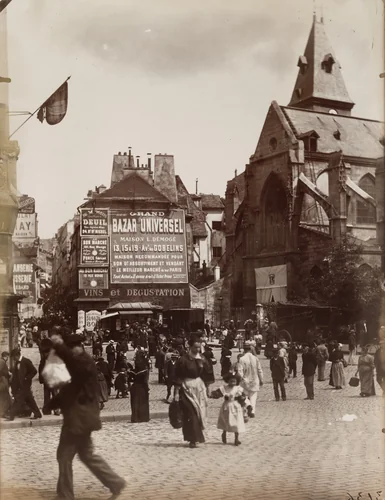 Rue Mouffetard by Eugène Atget, photograph, 1899