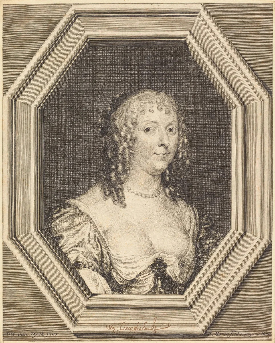 Anne Sophie Herbert, comtesse de Carnarvon by Jean Morin
Sir Anthony van Dyck, print, 1600-1650