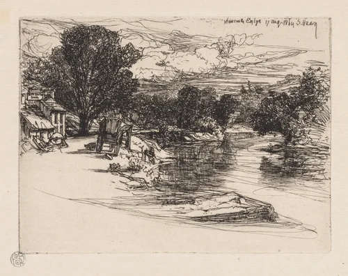 House of the Smyth by Francis Seymour-Haden, print