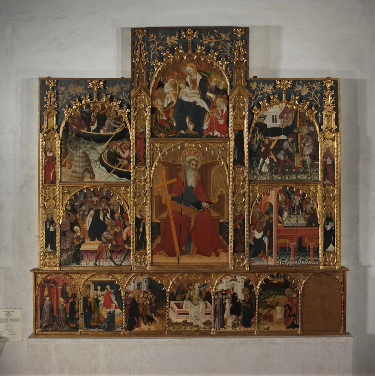 Retable with Scenes from the Life of Saint Andrew by Master of Roussillon, painting, 1420-1430
