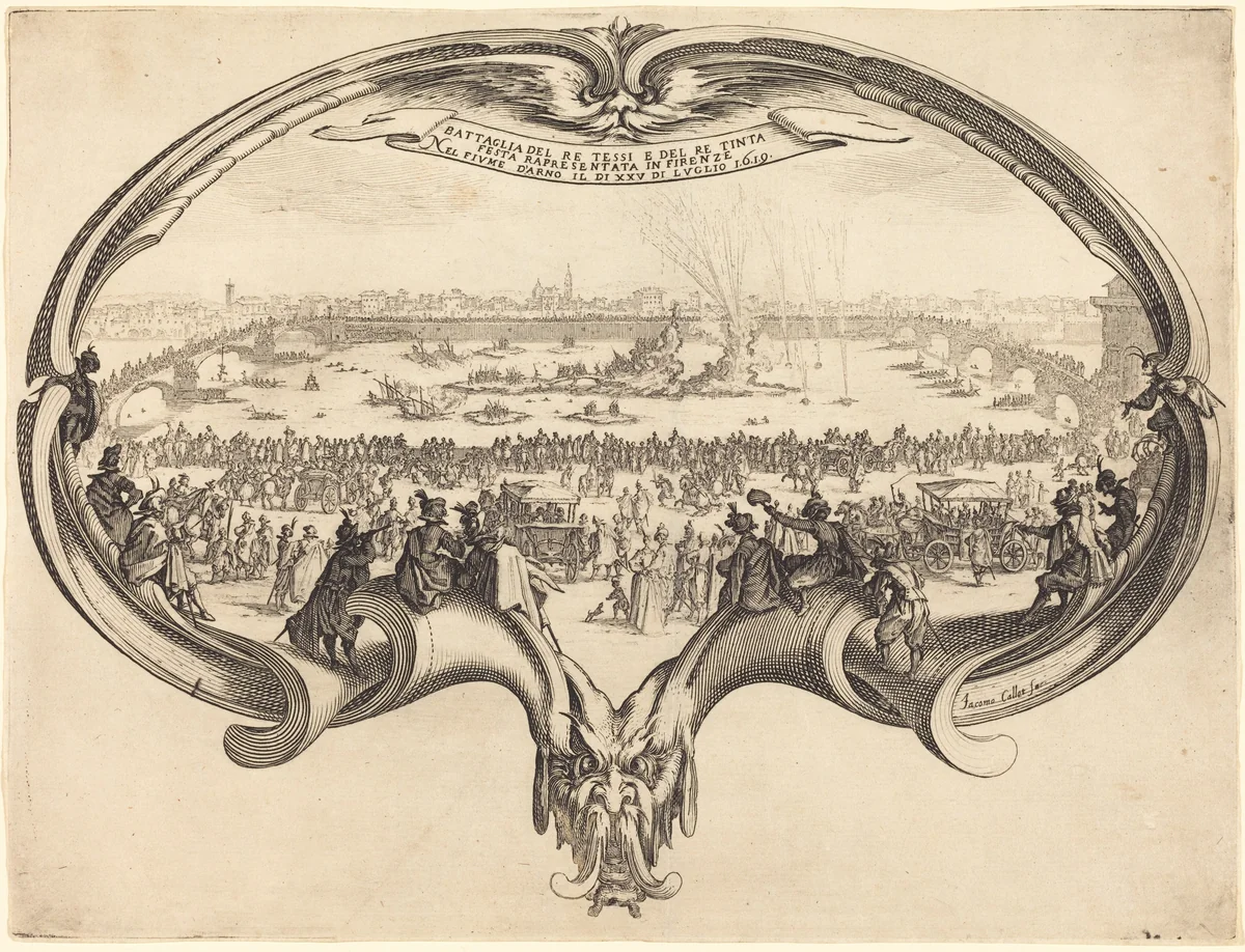 The Fan by Jacques Callot, print, 1619