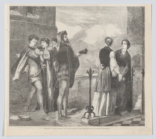 Rivalry, from "Illustrated Times" by Henry Linton, print, 1857