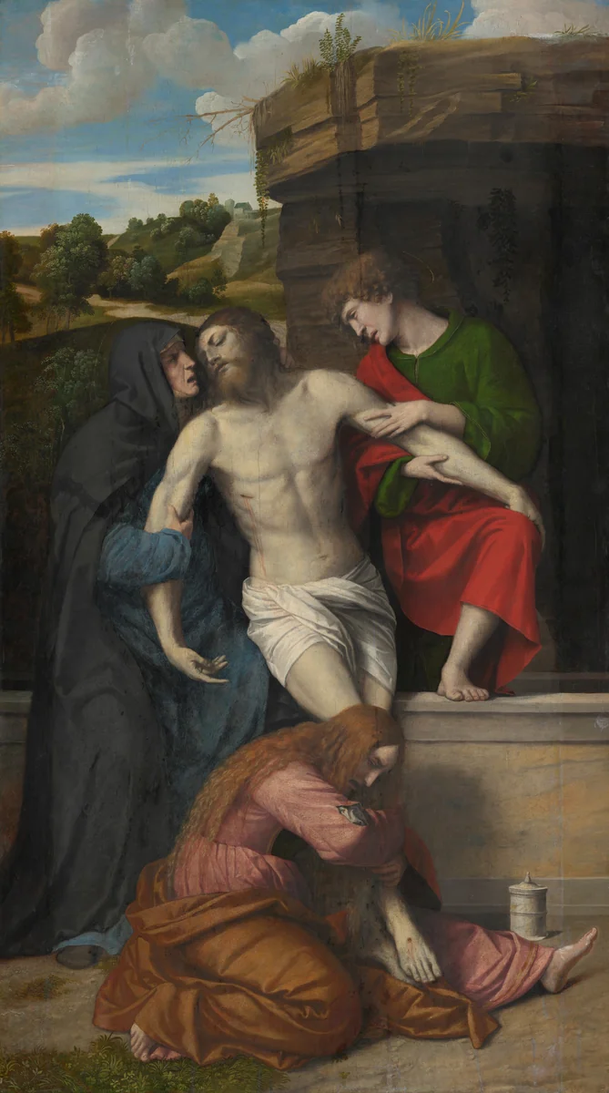 Pietà by Moretto da Brescia, painting, 1520-1530