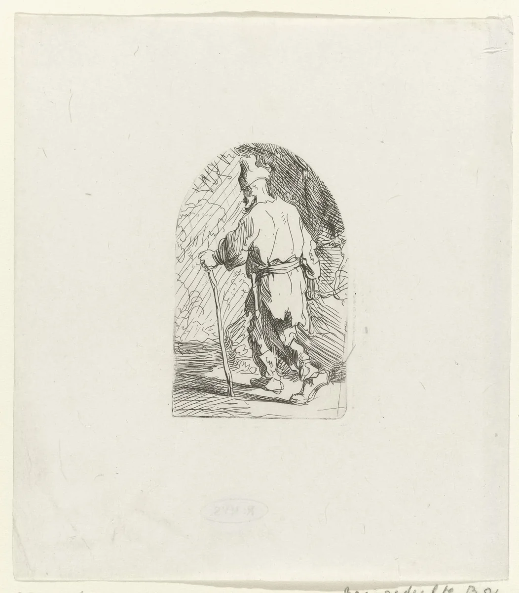 Jozef op de vlucht naar Egypte by William James Smith, print, 1824