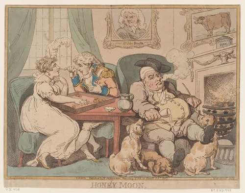 Honey Moon by Nicolaus Heideloff, print, 1807
