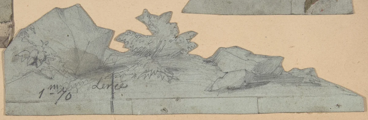 Design for a Stage Set at the Opéra, Paris by Eugène Cicéri, drawing, 1830-1890