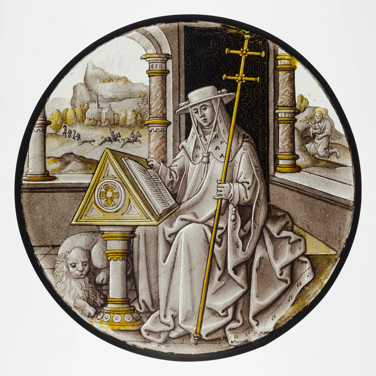 Roundel with Saint Jerome in his Study by Pseudo-Ortkens, other, 1520