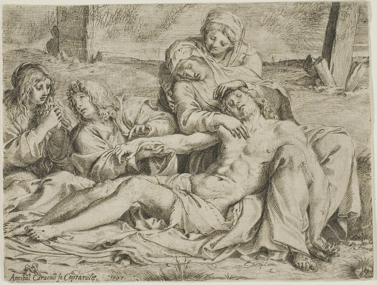 Christ of Caprarola by Annibale Carracci, print, 1597