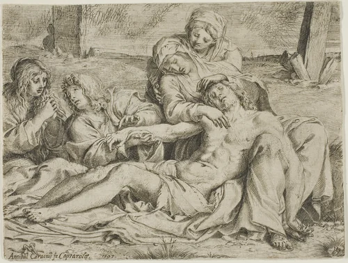 Christ of Caprarola by Annibale Carracci, print, 1597