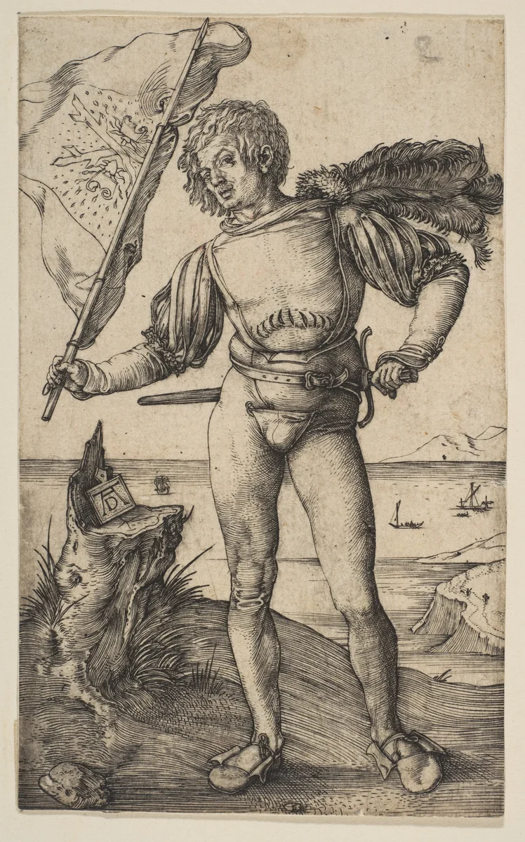 The Standard Bearer by Albrecht Dürer, print, 1501