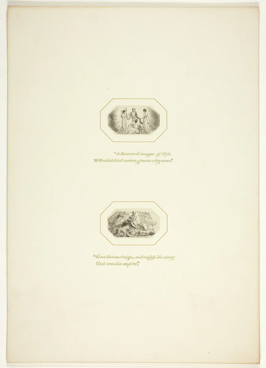 Study for a plate from The Task by Thomas Stothard, drawing, 1795-1805