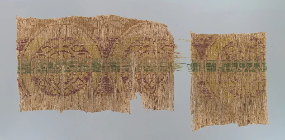 Two Fragments by Italy or Spain, textile, 1201-1400