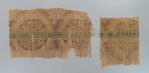 Two Fragments by Italy or Spain, textile, 1201-1400