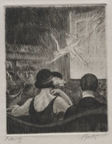 Acrobat at the Music Hall by Pierre Louis Gatier, print, 1898-1925