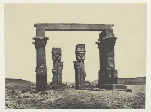 Temple de Kardassy, Nubie, plate 87 from the album "Egypte, Nubie, Palestine et Syrie" (1852) by Maxime Du Camp, photograph, 1849-1851