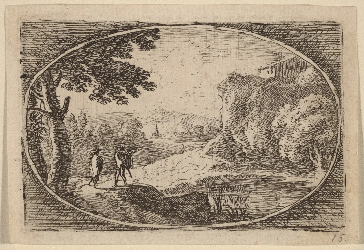 The House on the Rock by Herman van Swanevelt, print, 1600-1655