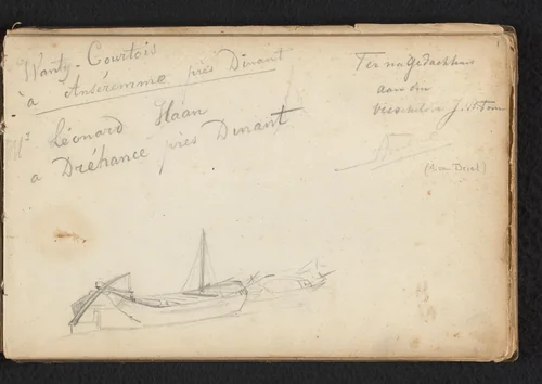 Boot by Jan Bedijs Tom, drawing, 1823-1894