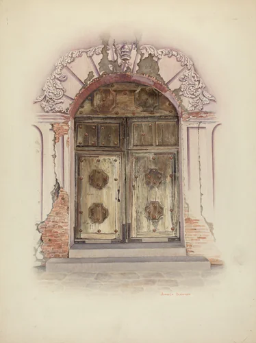Doorway and Wall Painting by Juanita Donahoo, index of american design, 1941