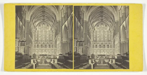 Worcester Cathedral - The Choir by G. W. Wilson, photograph, 1850-1874