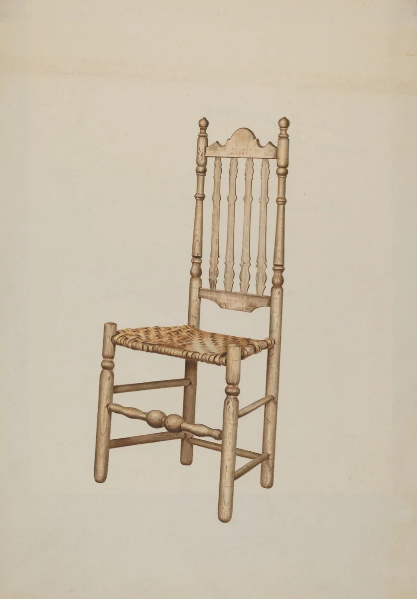 Banister Back Chair by Henry Murphy, index of american design, 1935-1942