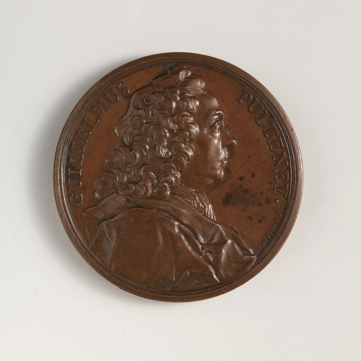 William Pulteney, 1st Earl of Bath (1684–1764) by Jacques-Antoine Dassier, metalwork, 1744