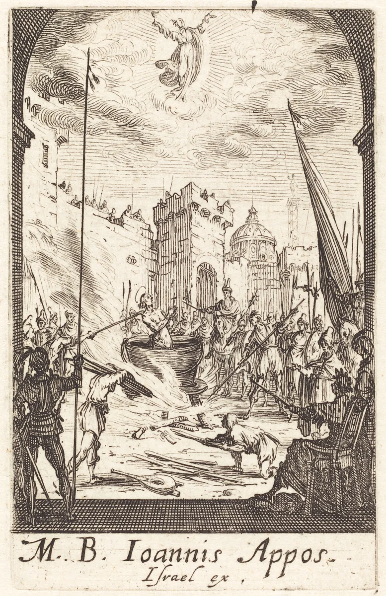 The Martyrdom of Saint John the Evangelist by Jacques Callot, print, 1634-1635
