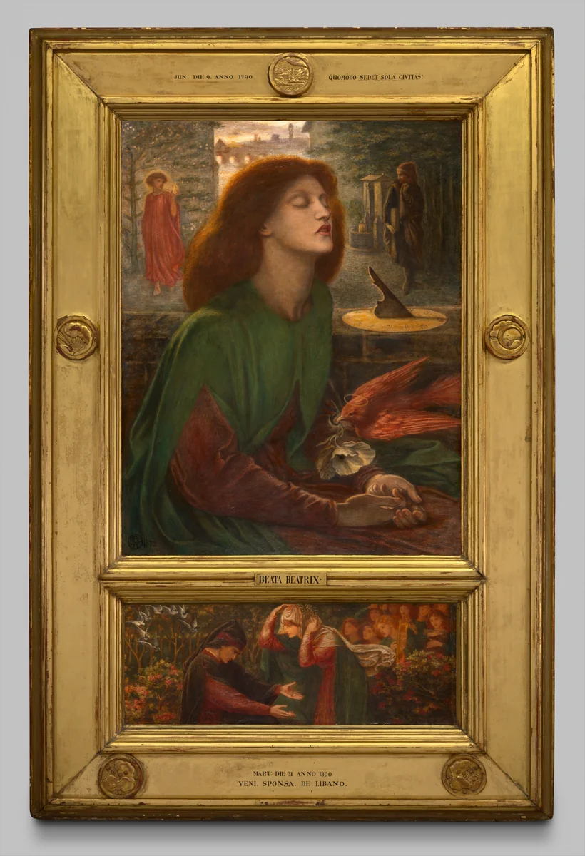 Beata Beatrix by Dante Gabriel Rossetti, painting, 1871-1872