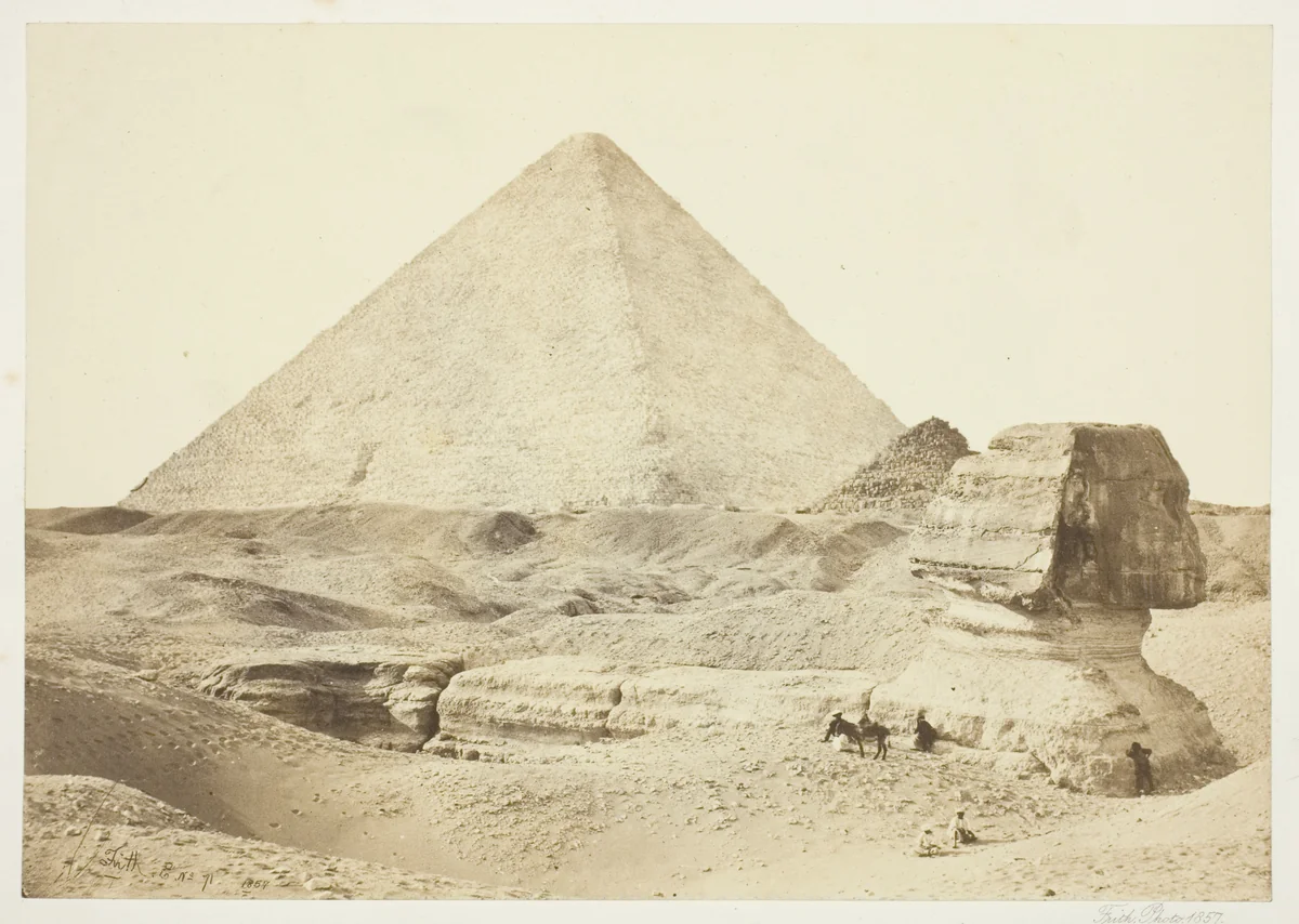 The Sphynx and Great Pyramid by Francis Frith, photograph, 1857