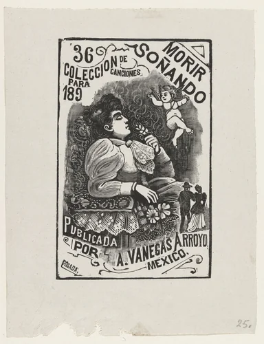 To Die Dreaming (Morir Soñando) from 25 Prints of José Guadalupe Posada by José Guadalupe Posada, print, 1890