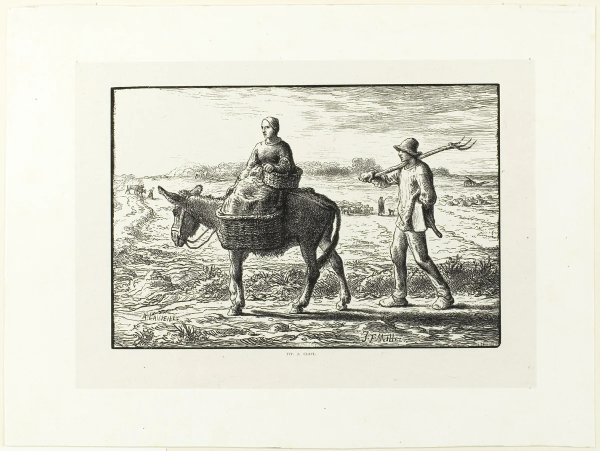 Morning by Jacques Adrien Lavieille, print, 1860