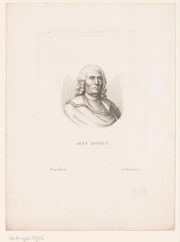 Portret van Jean Astruc by Ambroise Tardieu, print, 1818-1832
