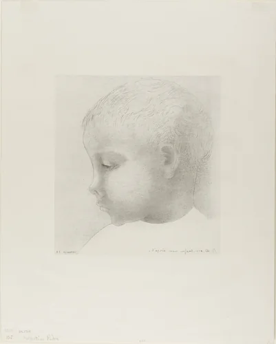 My Child by Odilon Redon, print, 1893