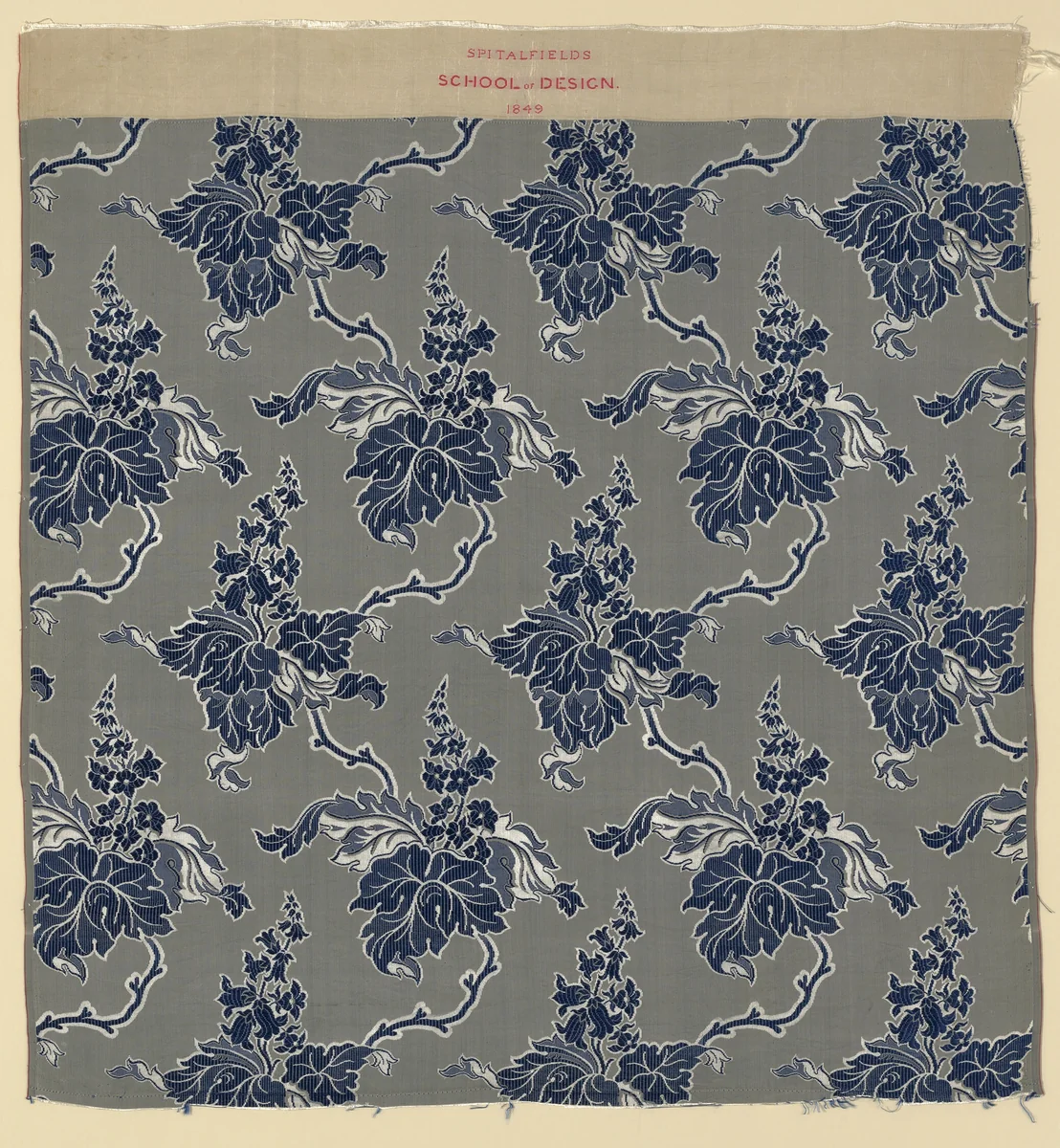 Panel by England, Spitalfields, textile, 1849
