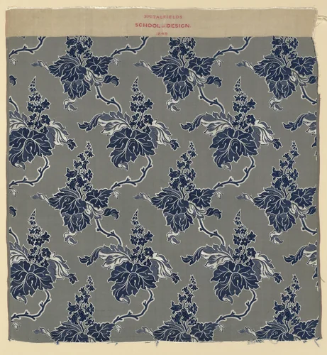 Panel by England, Spitalfields, textile, 1849