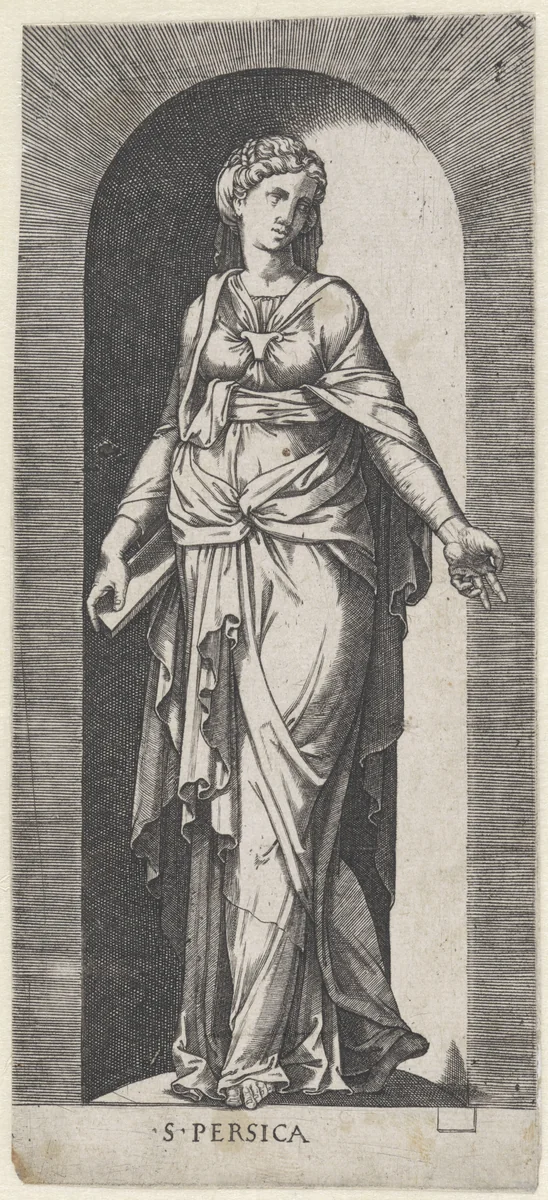 Perzische Sibille by Lambertus Suavius, print, 1520-1567