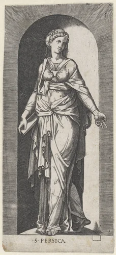 Perzische Sibille by Lambertus Suavius, print, 1520-1567