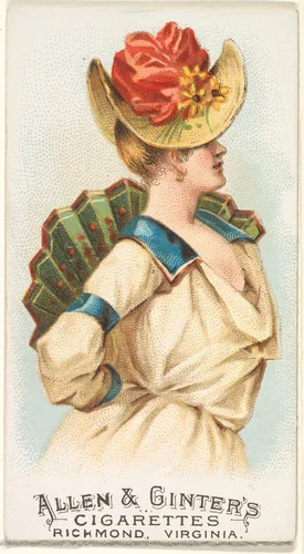 Plate 24, from the Fans of the Period series (N7) for Allen & Ginter Cigarettes Brands by Allen & Ginter, print, 1889