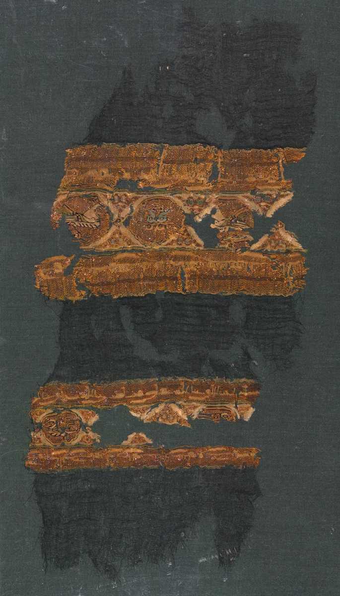 Tiraz with gold by Unknown, textile, 1075-1099