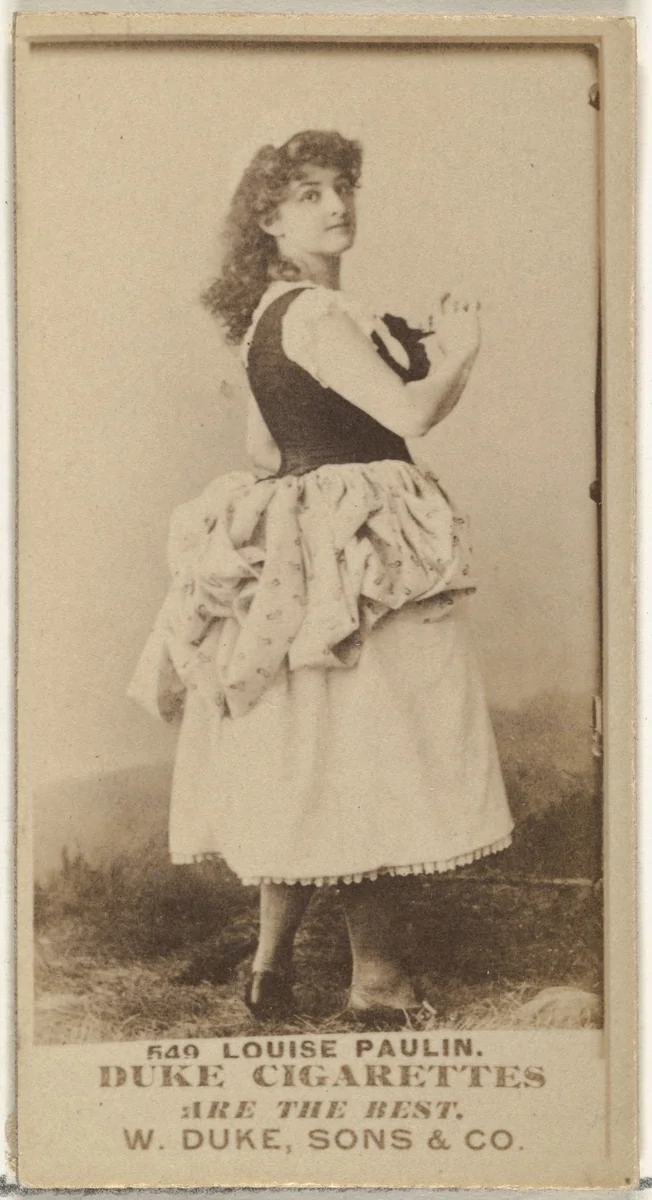 Card Number 649, Louise Paulin, from the Actors and Actresses series (N145-7) issued by Duke Sons & Co. to promote Duke Cigarettes by W. Duke, Sons & Co., photograph, 1880-1889