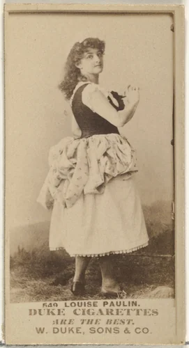Card Number 649, Louise Paulin, from the Actors and Actresses series (N145-7) issued by Duke Sons & Co. to promote Duke Cigarettes by W. Duke, Sons & Co., photograph, 1880-1889