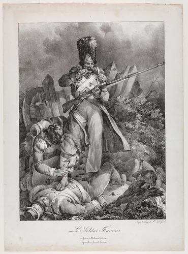 The French Soldier (Le Soldat français) by Nicolas Toussaint Charlet, print, 1818